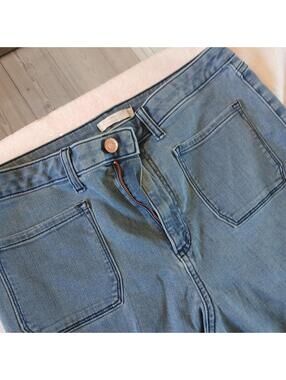 Lauren Conrad Super High Rise Flare Jeans Stretch Medium Wash Women's 14